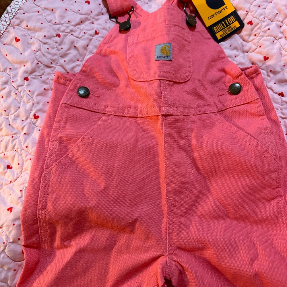 Carhartt Kids Coral Overalls BRAND NEW